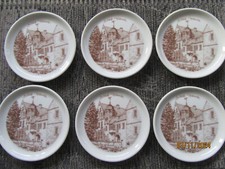 6 Untersetzer Fürstenberg,  Motiv Schloß Hülsede