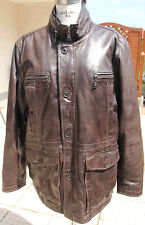 Pierre Cardin  – Herren-Lederjacke, Größe 52 in braun
