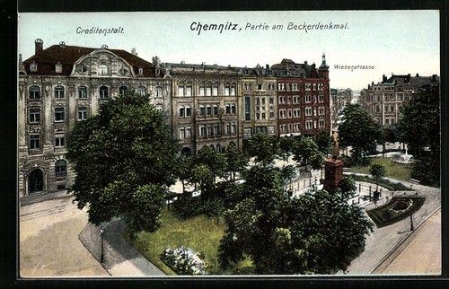 Chemnitz wiesenstraße und - ak, chemnitz,