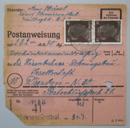Sächs schwärzungen 10pfg - schwärzungen,