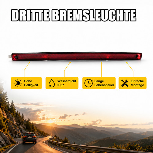 Rote dritte hochbremsleuchte - rote,