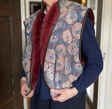 Pelzweste Farbig Echt Lammfell