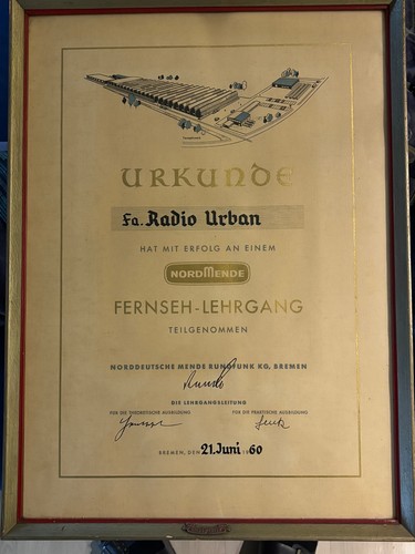 Nordmende teilnahmeurkunde - nordmende,