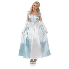 Blaues Prinzessin Kostüm Für Damen Cinderella Kleid Karneval Faschingskostüm