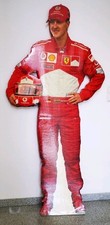 M. Schumacher (fast) lebensgroß Verkauf Papp- Aufsteller Figur Ferrari Weihnacht