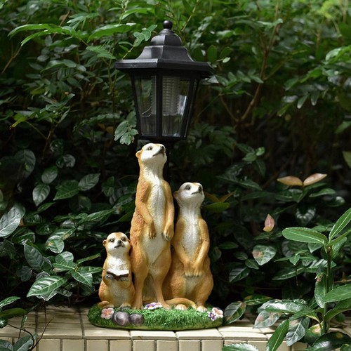 Erdmännchen garten statue mit - garten,