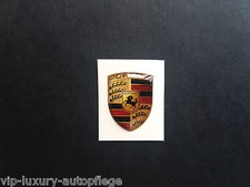 Für 911 Porsche 3D Wappen Aufkleber Sticker Neu in 15 x 19 mm
