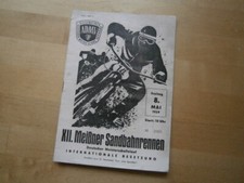 XII. Meißner Sandbahnrennen, Meissen, OriginalDDR  ADMV Rennprogramm von 1959