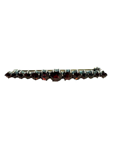 Trachtenschmuck granat brosche - granat,