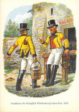 Post AK Briefträger Postbote Uniform Königl. Würtemberg 1850
