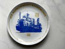 DDR Teller Warnow Werft Warnemünde30 Jahre Zivilverteidigung Rostock Mecklenburg