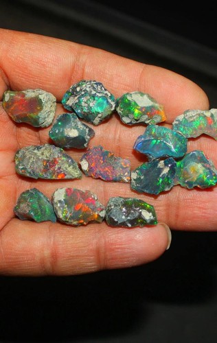 Cut grade black opal - cut,