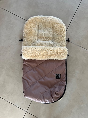 Fußsack lammfell beige - beige, von
