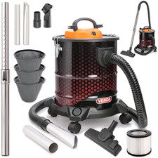 Aschesauger 20L 1650W Kaminsauger mit HEPA Filter + 3x Sackfilter Staubsauger