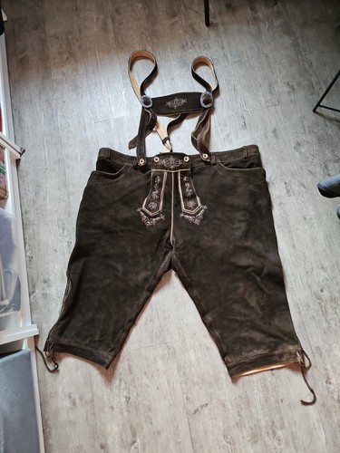 Trachtenlederhose mit latz - mit,