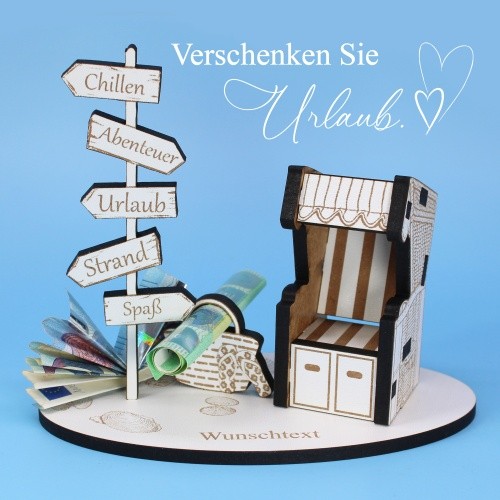 Urlaub geldgeschenk strandkorb - urlaub,