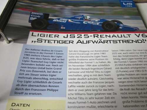 Formel archiv autos 1985 - 1,