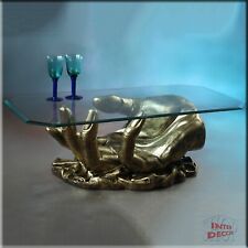 Couchtisch Glas Glastisch Wohnzimmertisch Tisch Design Hand Antik Wohnzimmer