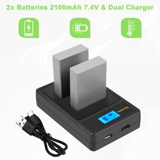 2x Akkus+Dual Ladegerät für