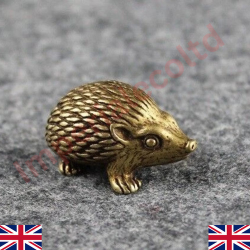 Messing igel tier statue - messing,