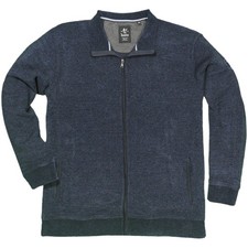 Chenille Sweatshirtjacke von Hajo, blau