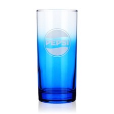 Pepsi Glas Blue Sonderedition Cola Gläser 0,39l Coke Blau Sammelglas