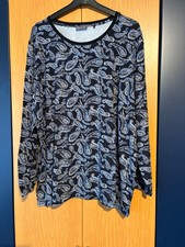 SAMOON by Gerry Weber  Langarm -Shirt  Gr 50 blau   NEU !!!