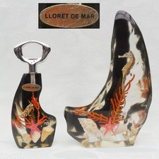 Spanischer Flaschenöffne in Acryl gegossenen und Deko Muscheln Lloret de Mar