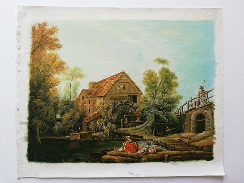 ölgemälde wassermühle - Ölgemälde,