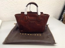 THE BRIDGE  - ELETTRA HANDTASCHE LEDER 25 cm - Braun - Neu !!!