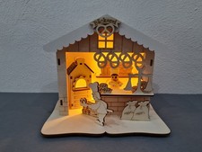 LED Holz Deko Verkaufsstand