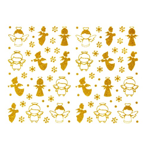 Weihnachts sticker glitzer - 84,