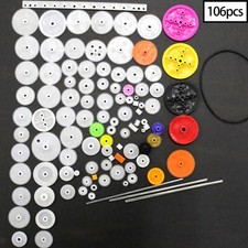 106 Teiliges Zahnrad Paket Kit, Einzelne Zahnräder, Zahnräder, Riemenscheibe