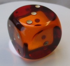 großer XXL Würfel Kunstharz