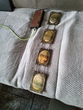 4 Seidenbilder Im Barocken