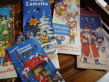 5 schöne alte Packungen Stanniol Lametta silber & gold