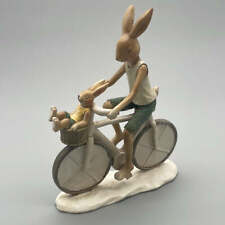 Hasen Deko Figuren Fahrrad und