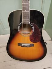 harley benton Western gitarreD-120 VS braun/hell Mit Tasche Ständer wenig gesp