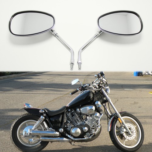Paar motorrad spiegel chrom - motorrad,
