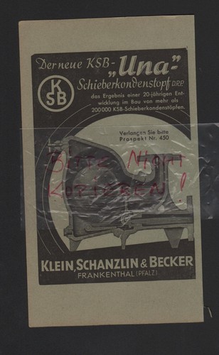Frankenthal werbung 1942 - frankenthal,,