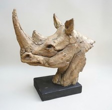 Nashorn dekofigur skulptur - nashorn,