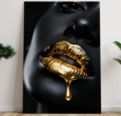 Sinnliche goldene lippen - ✅,
