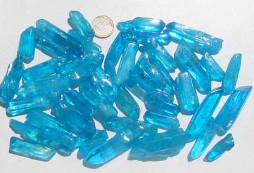 Aqua aura blau bergkristall - aqua,