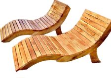 Gartenliege,Saunaliege,Sonnenliege,Wellnessliege aus Eichenholz
