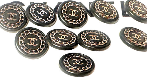 Chanel knöpfe - 10, (metall)