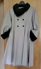 Damen Mantel Jobis Angora Schurwolle Edles Naturhaar Pelz Neuwertig