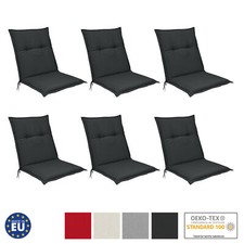 6x Gartenstuhl Auflagen