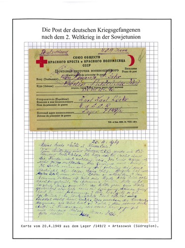 Kriegsgefangenenpost karte aus - kriegsgefangenenpost,