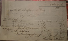 Rechnung Brief 1861 Leipzig
