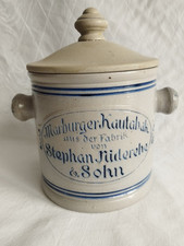 Kautabaktopf Marburger Kautabak aus der Fabrik von Stephan Niderehe & Sohn